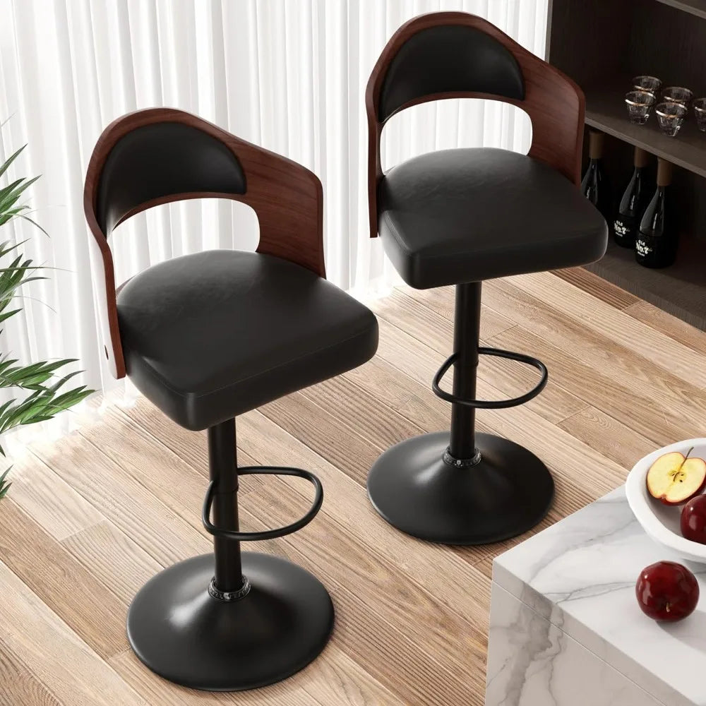 Set of 2 Swivel Chair Modern Bar Stool