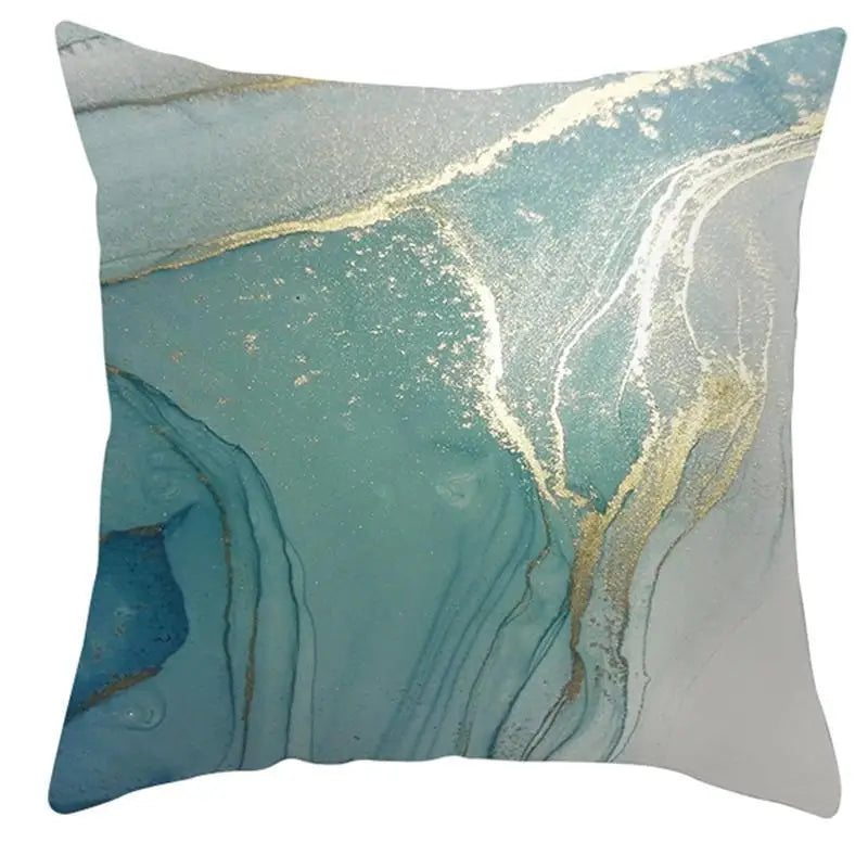Abstract Marble Pattern Throw Pillow Case