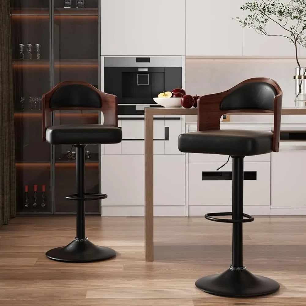 Set of 2 Swivel Chair Modern Bar Stool