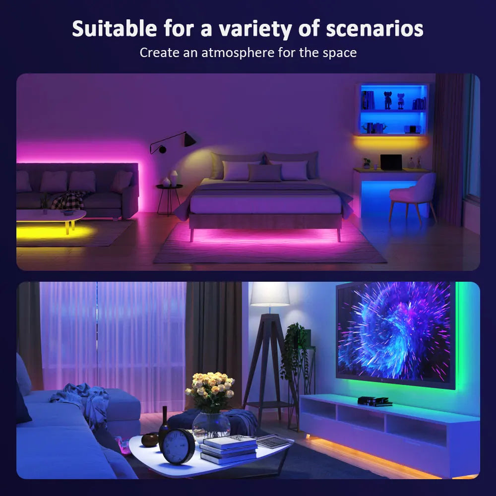 LED Strip Lights with Music Sync