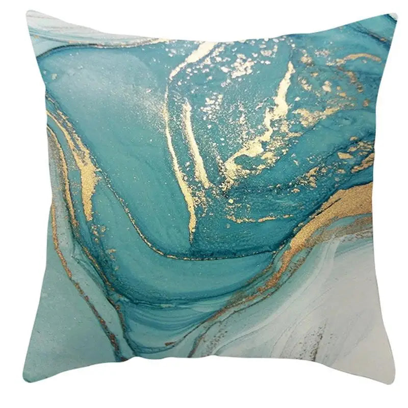 Abstract Marble Pattern Throw Pillow Case