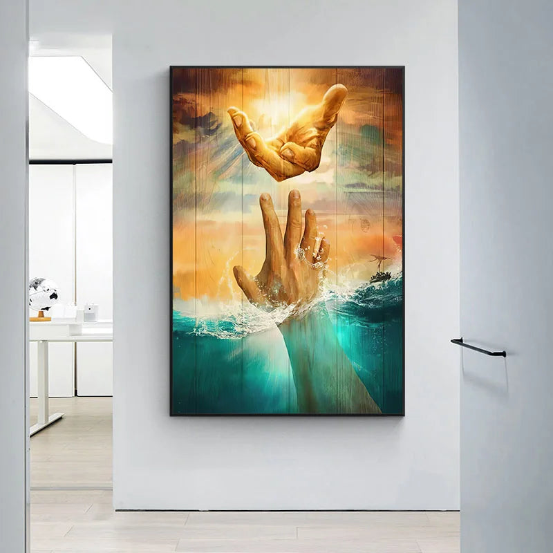 The Hand of God Canvas Painting